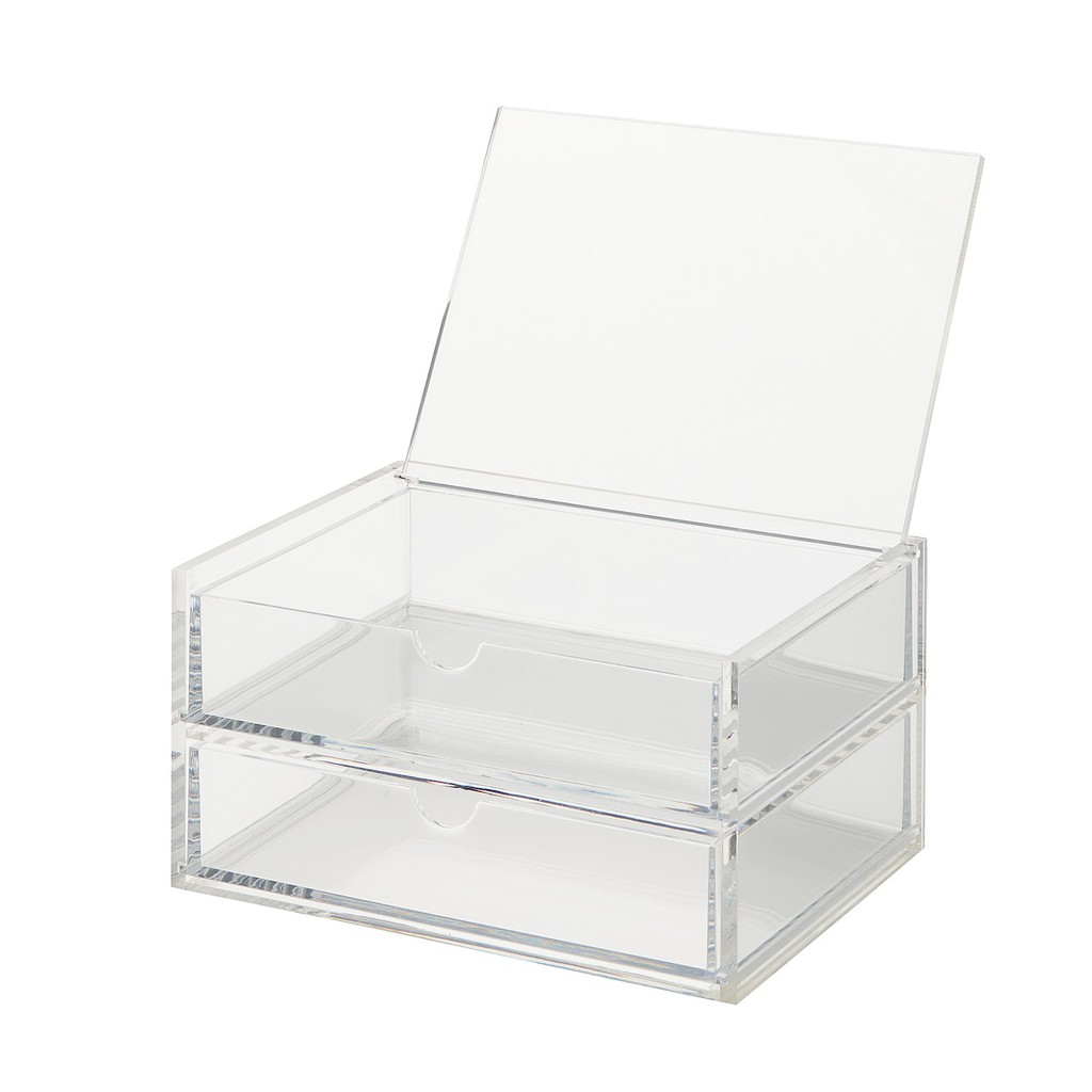 MUJI Acrylic Drawer Case With Lid / 2 Rows / S Shopee Singapore