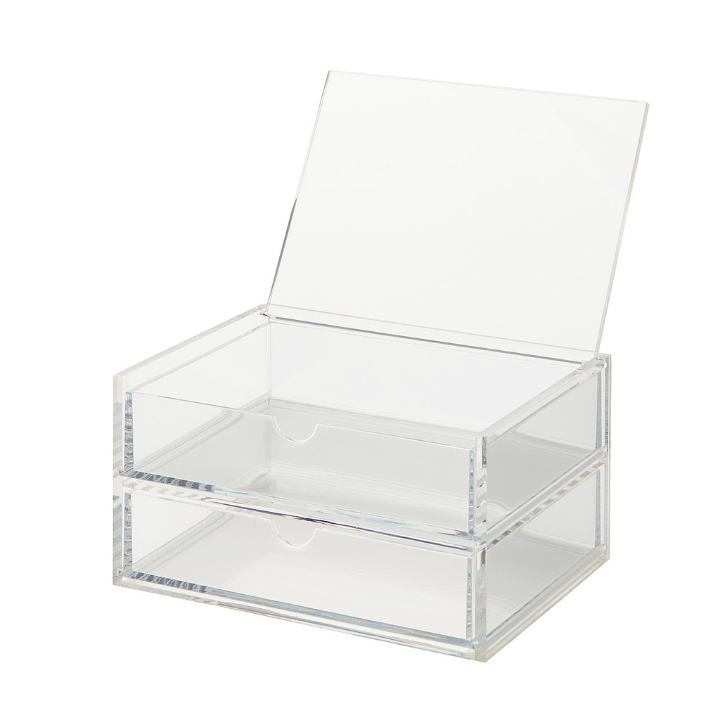 MUJI Acrylic Drawer Case With Lid / 2 Rows / S | Shopee Singapore