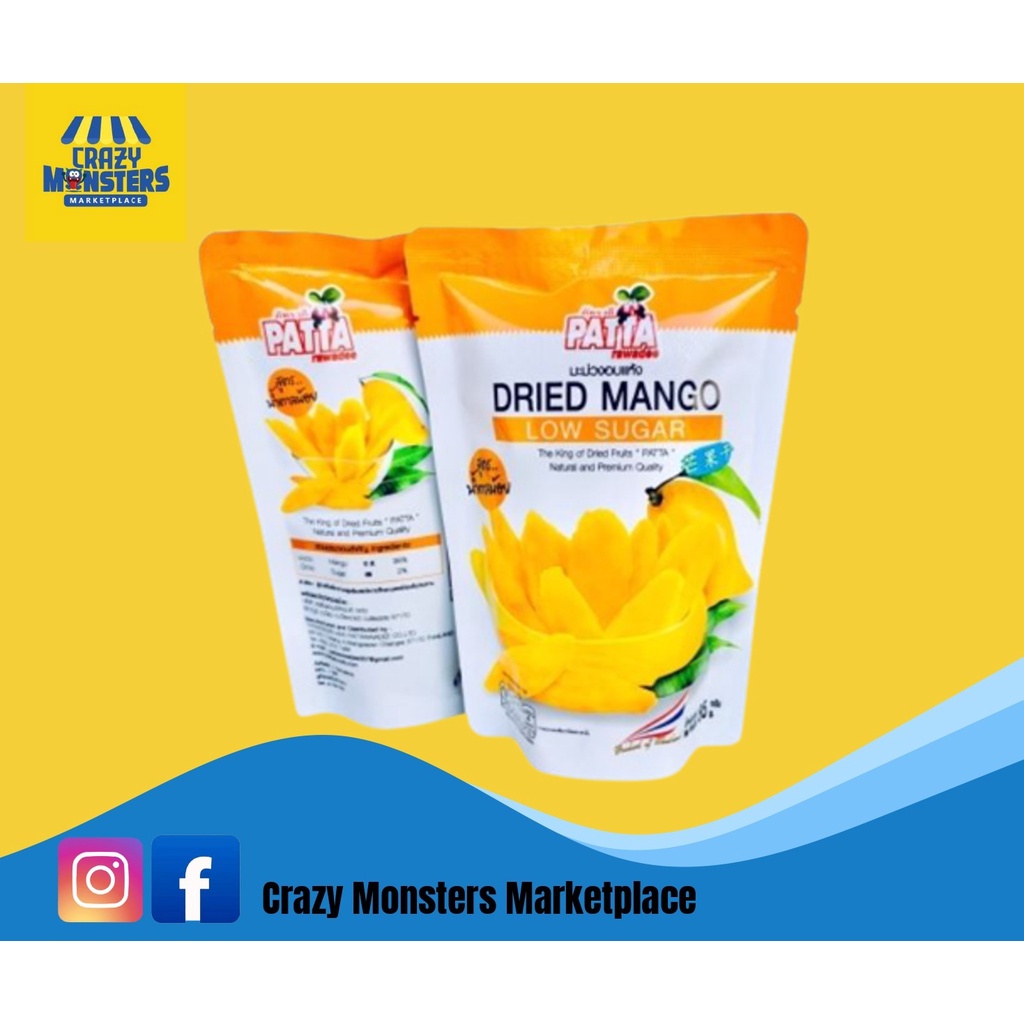 [SG STOCK] DRIED MANGO THAILAND DRIED MANGO 85g [LOW SUGAR] **Original