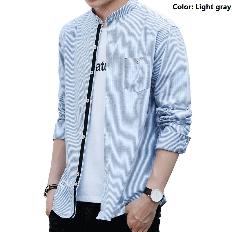 stand collar formal shirts