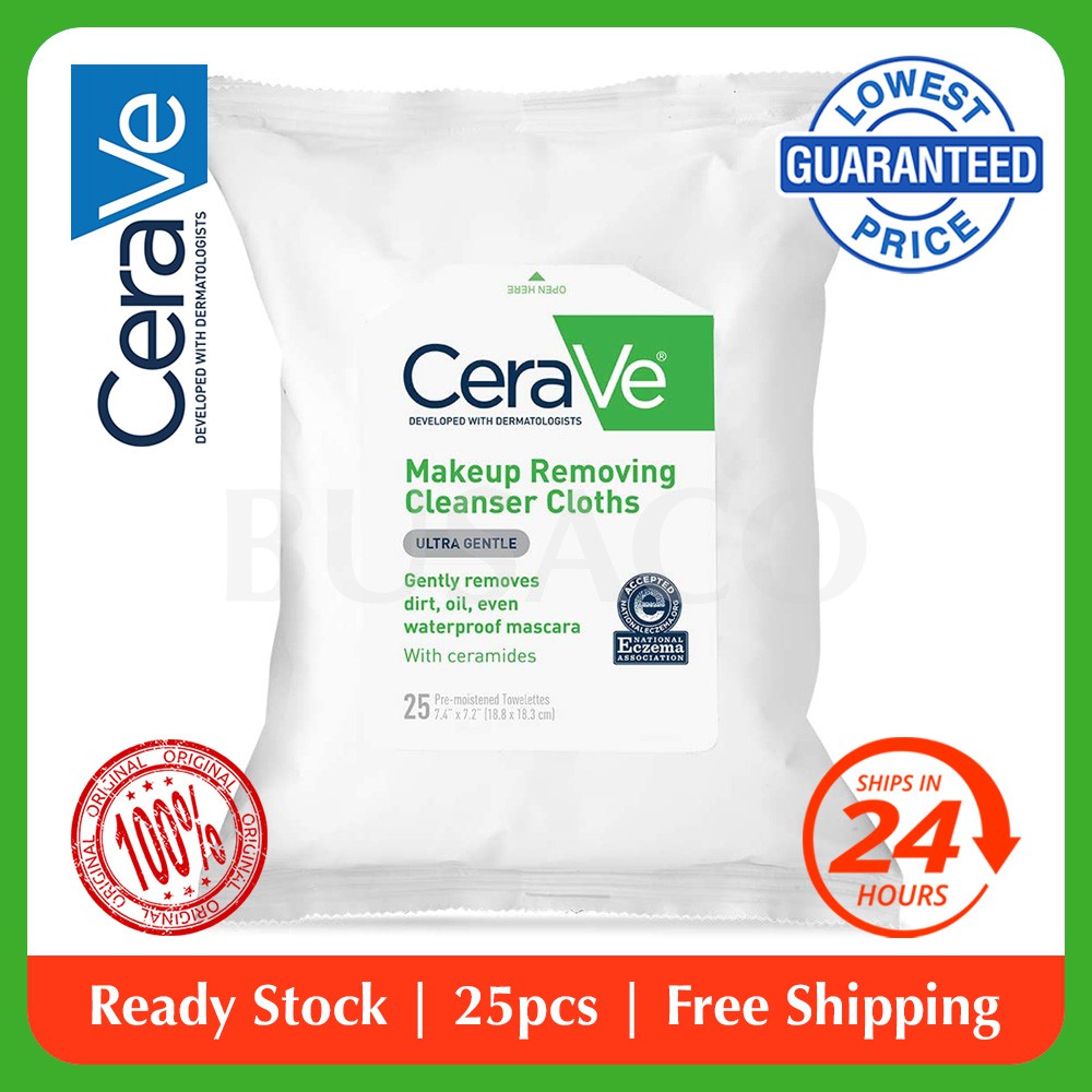 cerave makeup removing cleanser cloths
