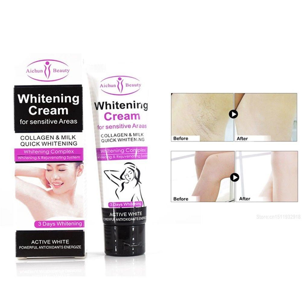 cream whitening sensitive areas