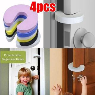 4Pcs/set Soft  Door Stop Stopper Finger Protector Pinch Guard for Baby Kids Children Safety