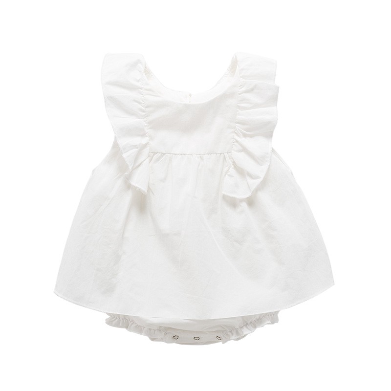 baby girl white casual dress