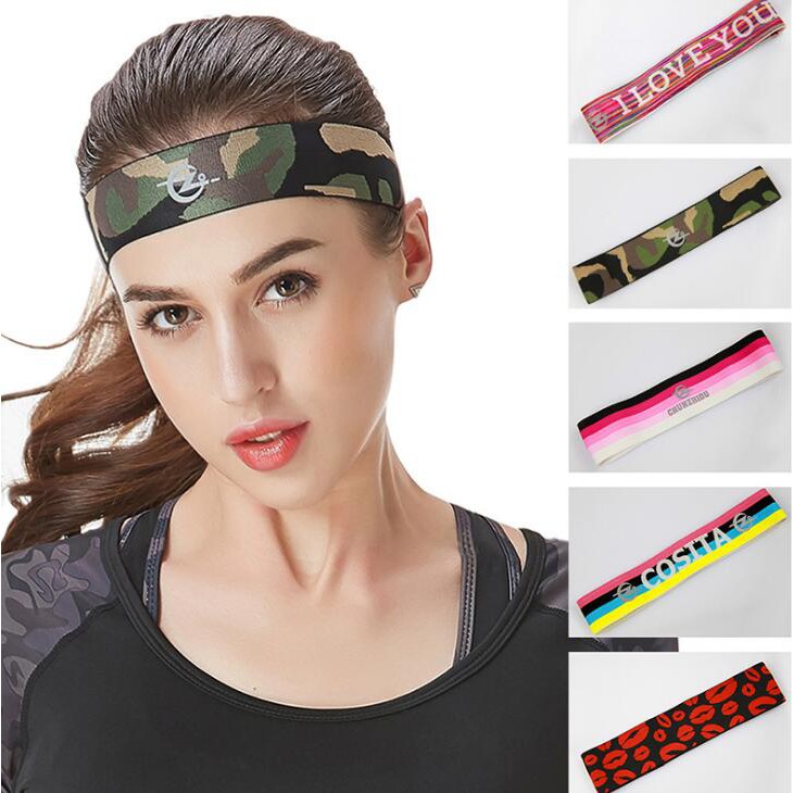 Sports Headband Men And Women Elastic Hair Band Sports Sweat Band
