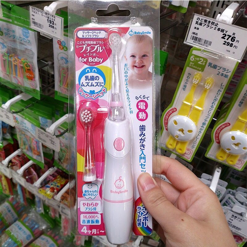 baby pink toothbrush