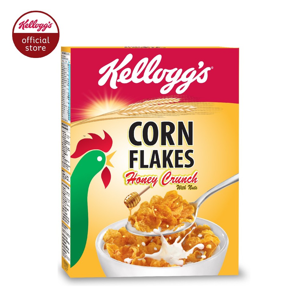 Kellogg S Honey Crunch Corn Flakes Breakfast Cereal 400g Shopee Singapore