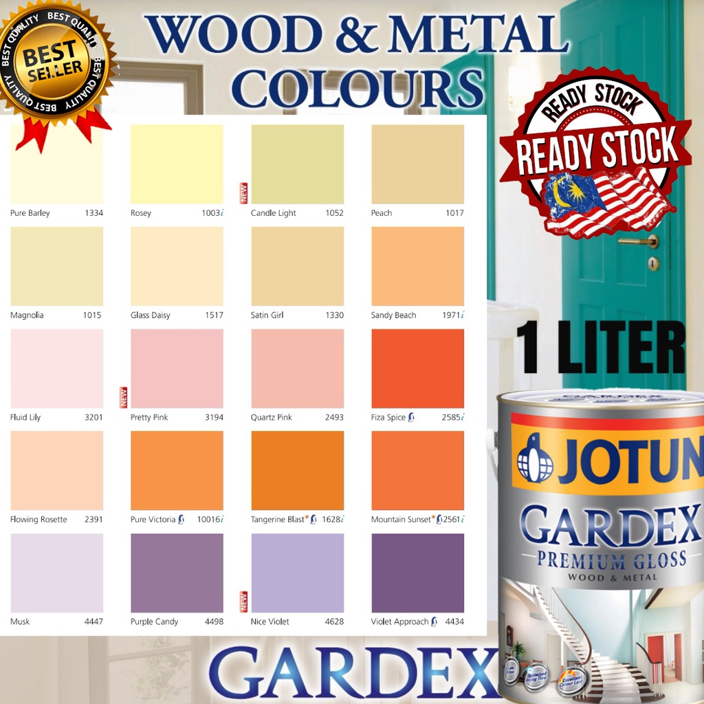 Sinar JOTUN 1 LITER GARDEX PREMIUM GLOSS / SEMI GLOSS WOOD METAL DOOR