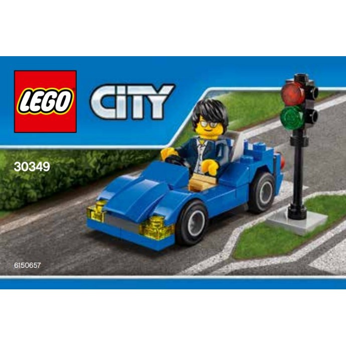 lego city blue car