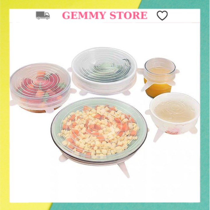 Food Storage Installation, Set of 6 Silicon Food Storage Multifunction