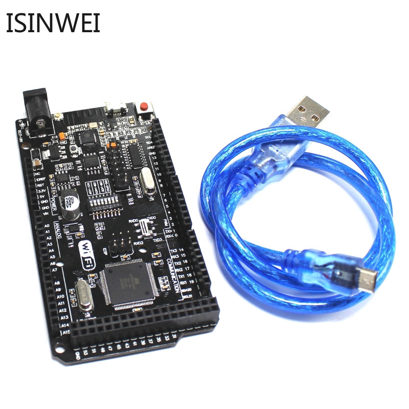 Mega2560 + WiFi R3 ATmega2560 + ESP8266 32Mb memory USB-TTL CH340G ...