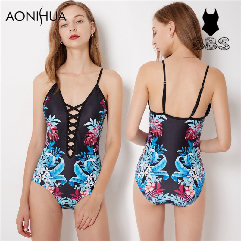 womens blue one piece swimsuit