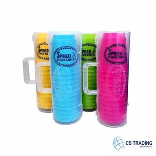 [Shop Malaysia] Speed Stack Cups with Carrying Case Sport / Stacking Cups