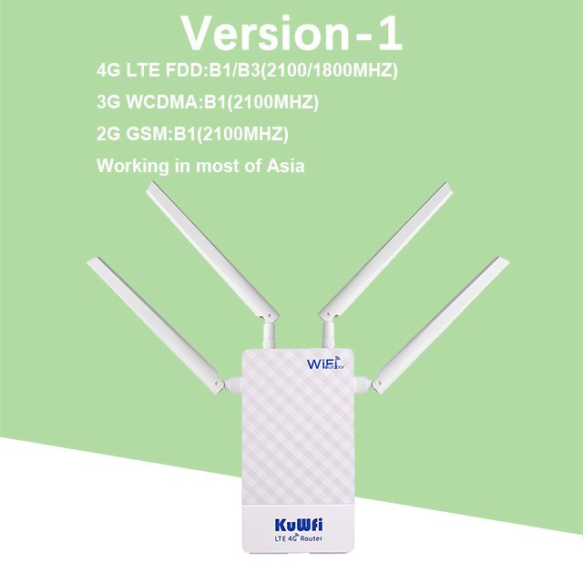 sim card router KuWFi 4G Outdoor Router 4G LTE SIM Card WiFi Router