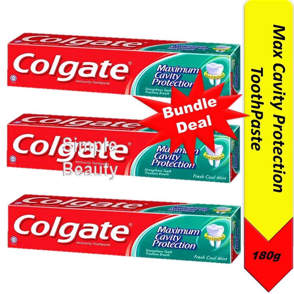 Colgate Fresh Cool Mint Maximum Cavity Protection Toothpaste, 180g