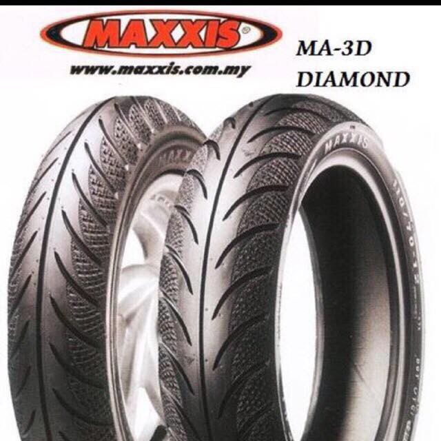 Shop Malaysia Tayar Tire Maxxis Maxis Diamond Flower Ma3d Ma 3d Tubeless 70 90 17 80 90 17 2019 Shopee Singapore