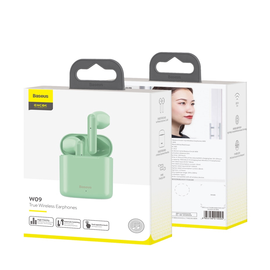 baseus wireless earphones w09