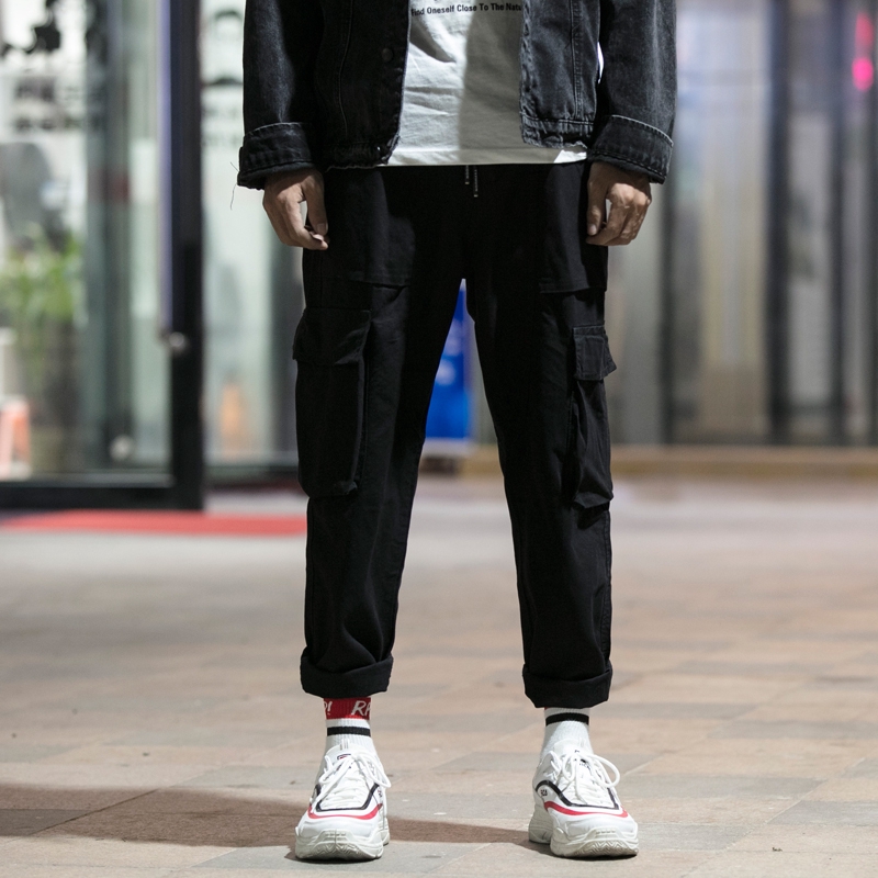 mens cropped cargo pants