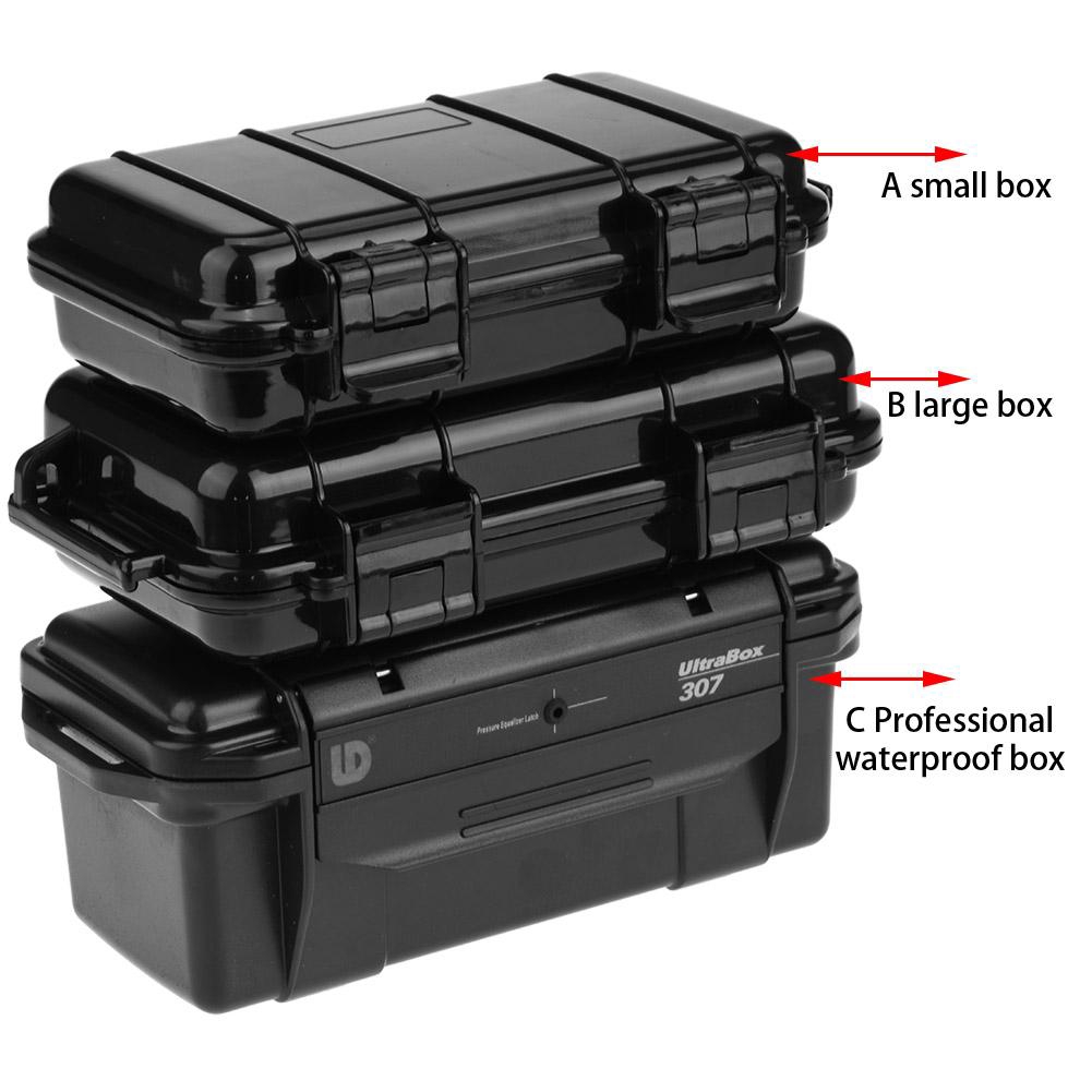 3 Types Solid Outdoor Shockproof Pressure-proof Waterproof Survival Box Container Storage Airtight Case Dilwe Survival Storage Box 