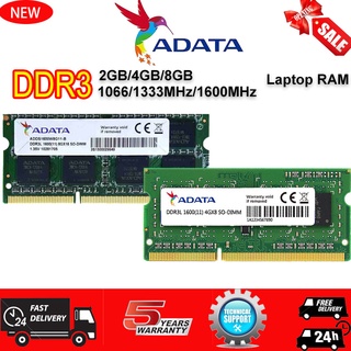 Adata laptop RAM DDR3 DDR3L 1066 1333 1600MHz 2GB 4GB 8GB notebook memory PC3