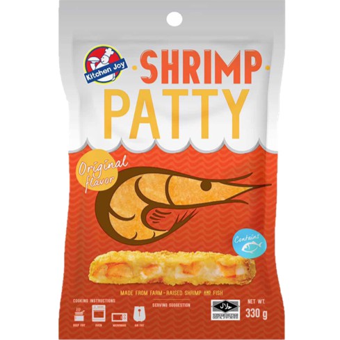[Kitchen Joy by CP] Kitchen Joy Shrimp Patty - 330g. Frozen Food. Halal ...