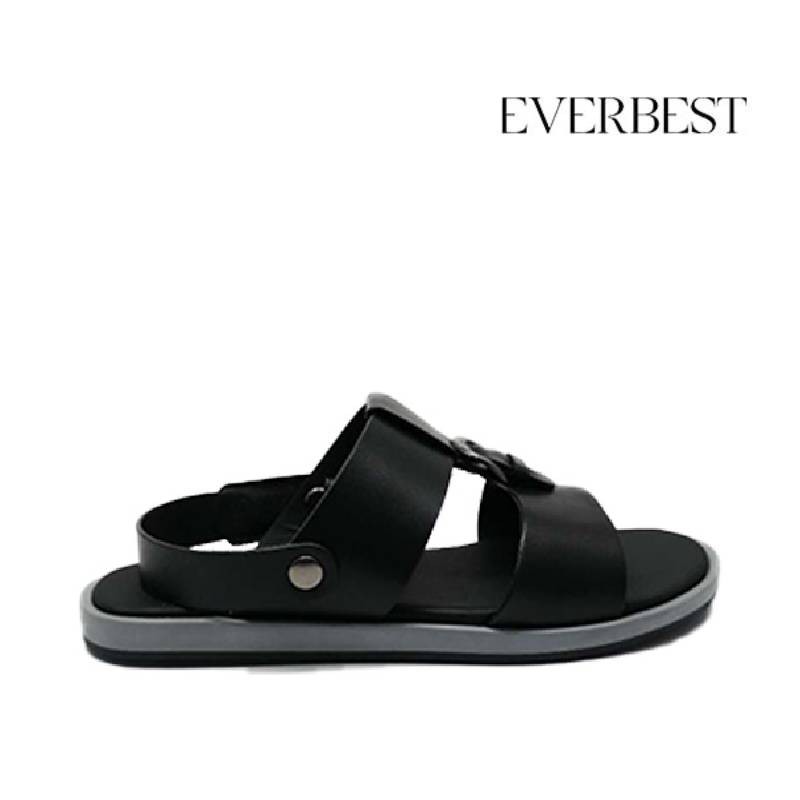 leather strap sandals mens