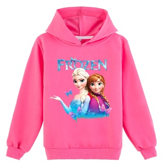 Frozen Children's Hoodie Baby Cartoon Jacket Korean Girls Sweet Multicolor Top #7