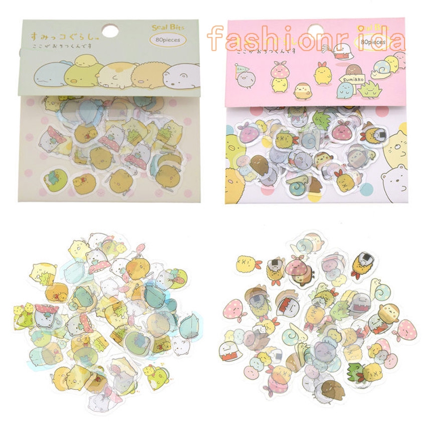 50pcs/pack Cute Sumikko Gurashi Sticker Flakes Bag Sack Animal Scrapbooking HOT