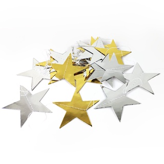 4M Star Garland Banner Paper Stars Streamer Bunting for Birthday Party Decoration Kids Room Decor Baby Shower Supplies #8