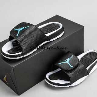 white jordan slippers