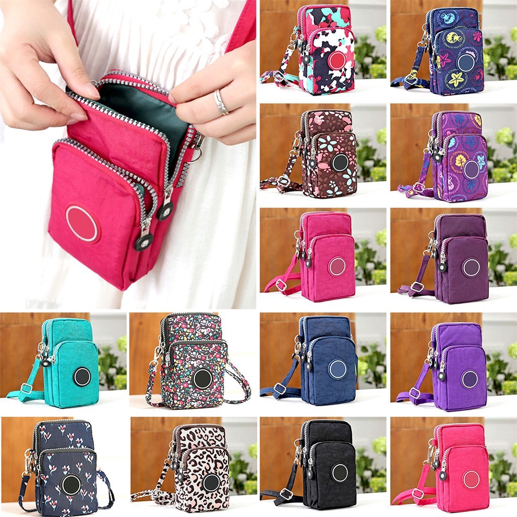 Popular Zippers Mobile Phone Bags,Women Small Crossbody Shoulder Bag