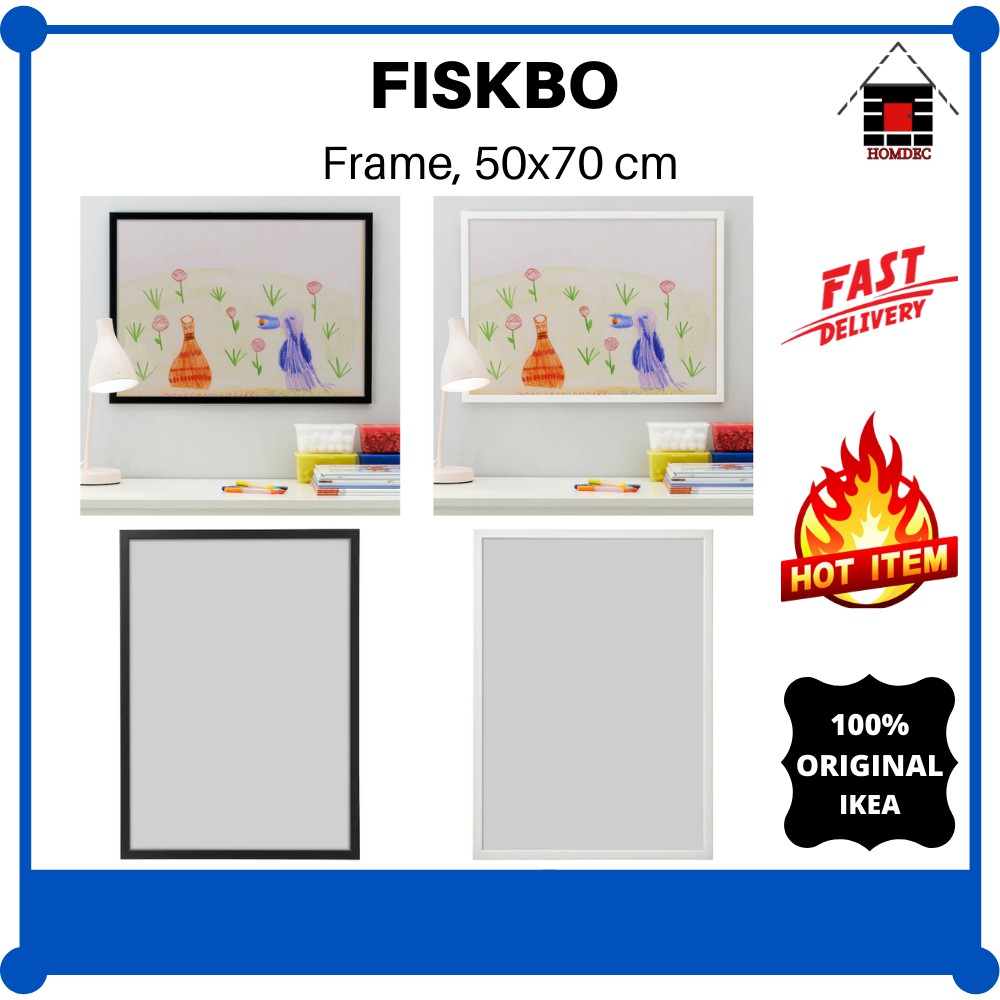 Ikea Fiskbo Frame 50x70 Cm I Bingkai 50x70 Cm Shopee Singapore