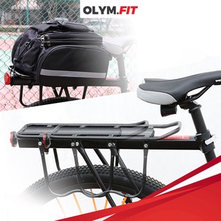 50KG Bicycle Rear Back Rack Adjustable Carrier Side Bag Luggage Cycling MTB Mountain Accessories