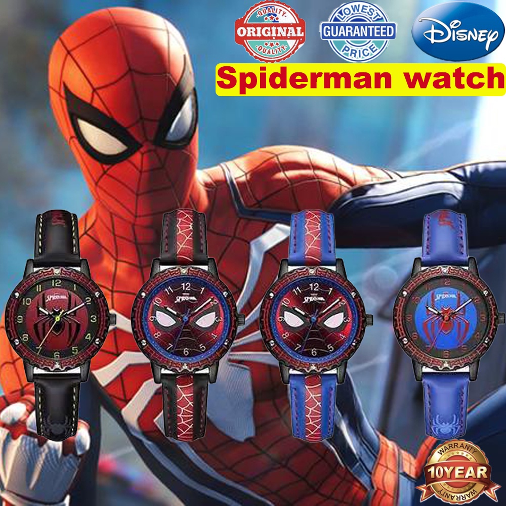 MARVEL Avengers Spider-men Hero Dream Child Cool Disney Cartoon Wrist Watch  Boy Waterproof Quartz Students Men Clock | Shopee Singapore