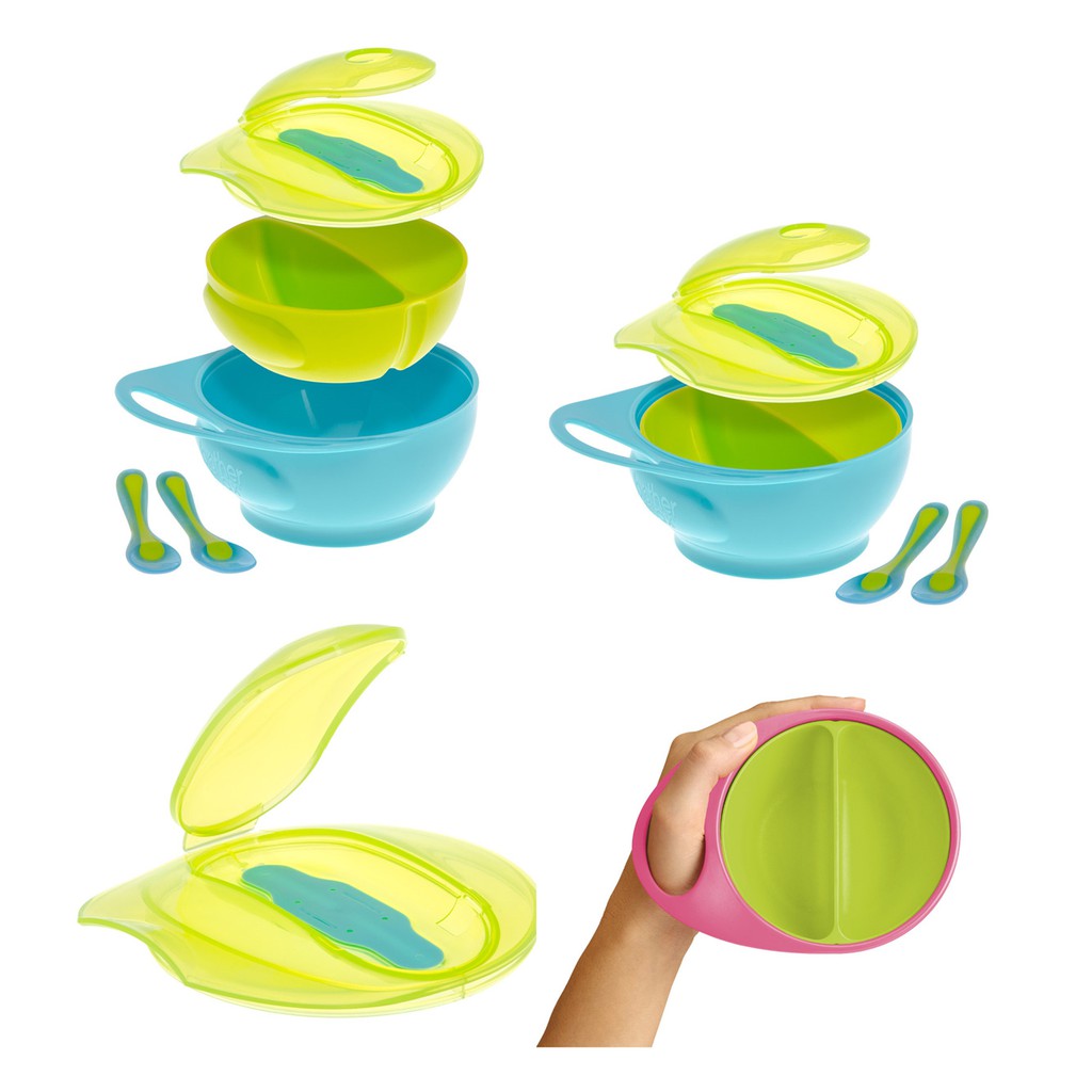 baby divided bowl with lid