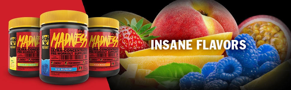 Mutant MADNESS, Pre-workout Supplement, Increase Energy, Improve Focus ...