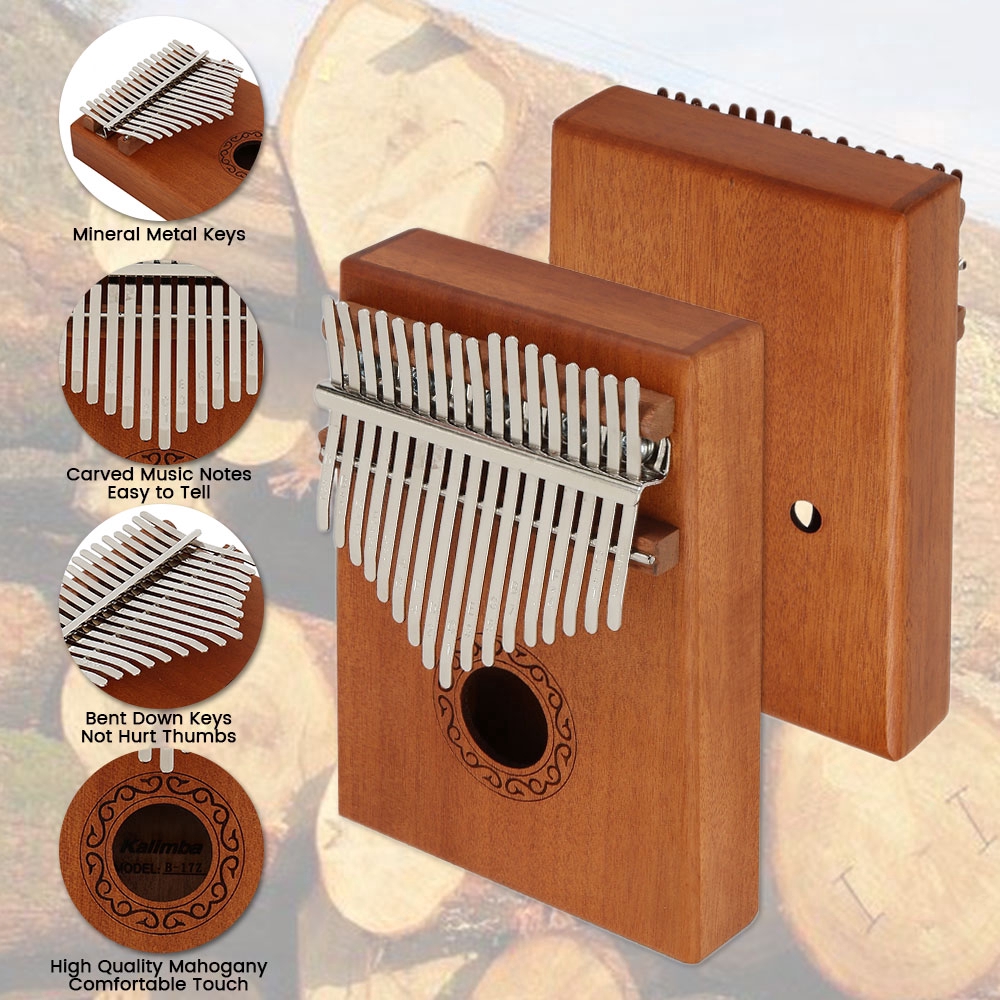 17 Keys Kalimba Thumb Piano Finger Piano Music Instrument African Instruments Shopee Singapore