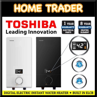 【 TOSHIBA 】✦【 ELECTRIC INSTANT WATER HEATER 】✦ 【 DIGITAL TEMPETURE DISPLAY 】 ✦ BUILT IN ELCB