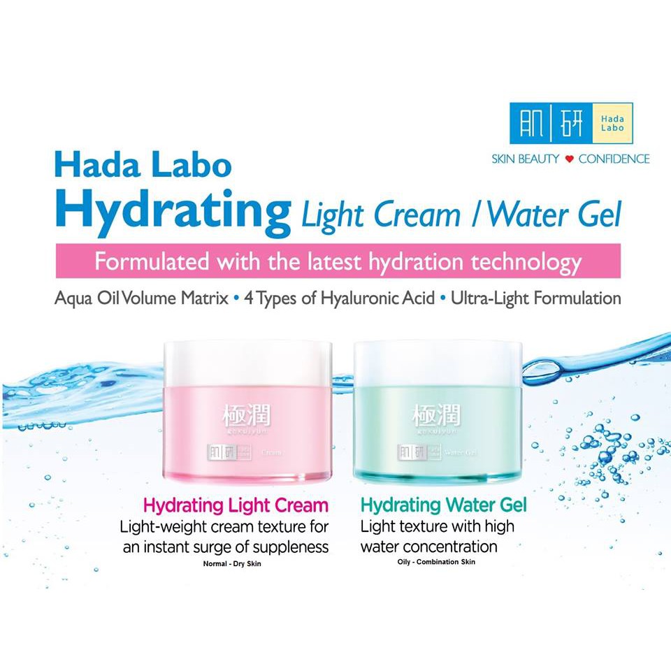 review hada labo hydrating light cream