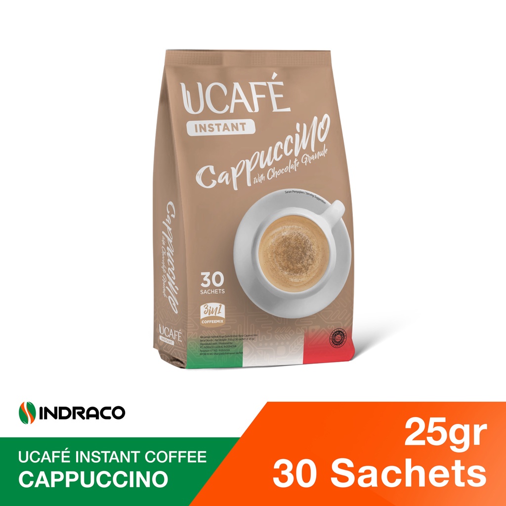 UCAFE Cappuccino 3in1 Instant Coffee (30 sachets) Shopee Singapore