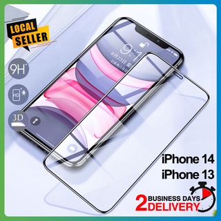 [SG] iPhone HD Tempered Glass Screen Protector FULL COVER HD For iPhone 14/ 13/ 12/ 11/ Pro/ Max/ Mini