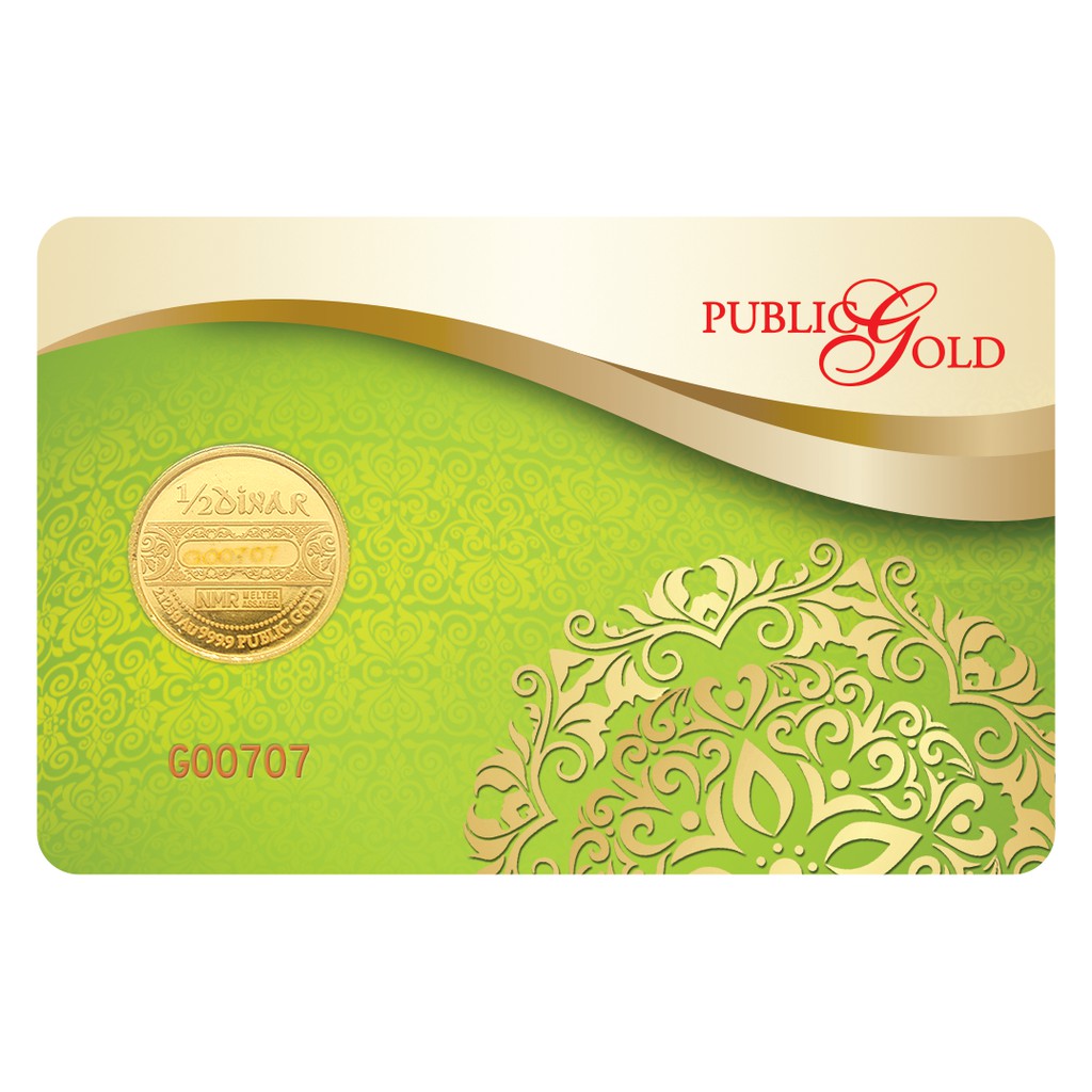 Public Gold Lbma 1 2 Dinar 2 125g Au 999 9 Shopee Singapore