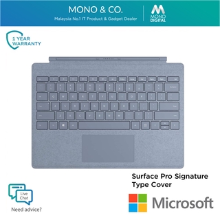 Microsoft Surface Pro Signature Type Cover Ice Blue Ffp Shopee Singapore