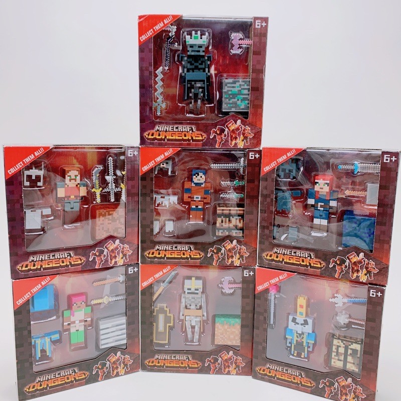 Minecraft Lego Minecraft Dungeons Character Model Toy Set Shopee Singapore