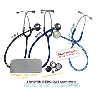 Image of Standard Stethoscope by Labman Medical, Stainless Steel (Ready stock, @Labmesg)