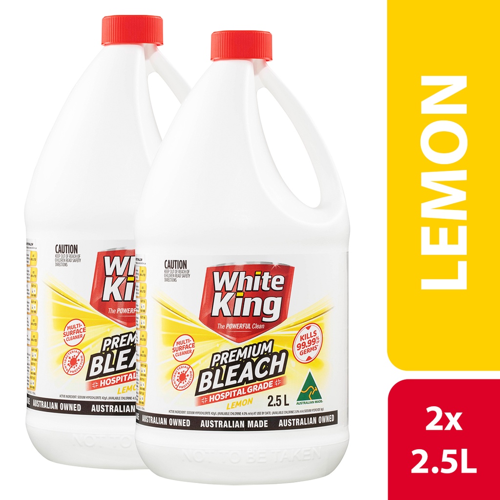 [Bundle of 2] White King Bleach Lemon Bleach 2.5L Shopee Singapore