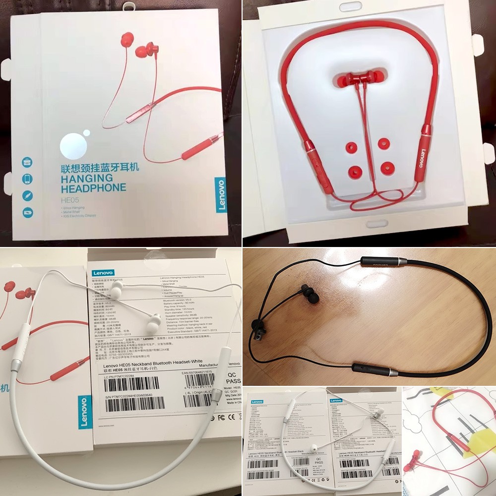 lenovo bluetooth hanging headphone he05
