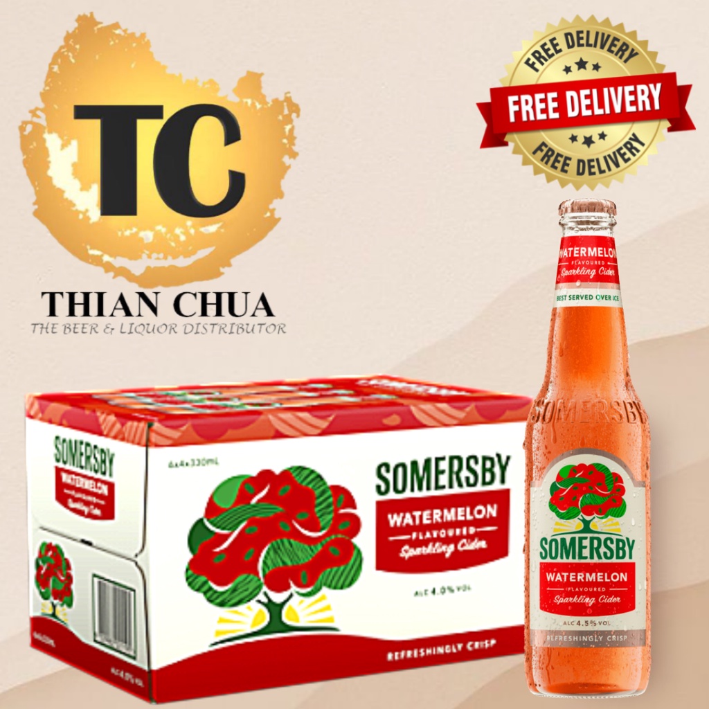 Somersby Watermelon Cider 330ML x 24 Bottles (Best Before May 2023 ...