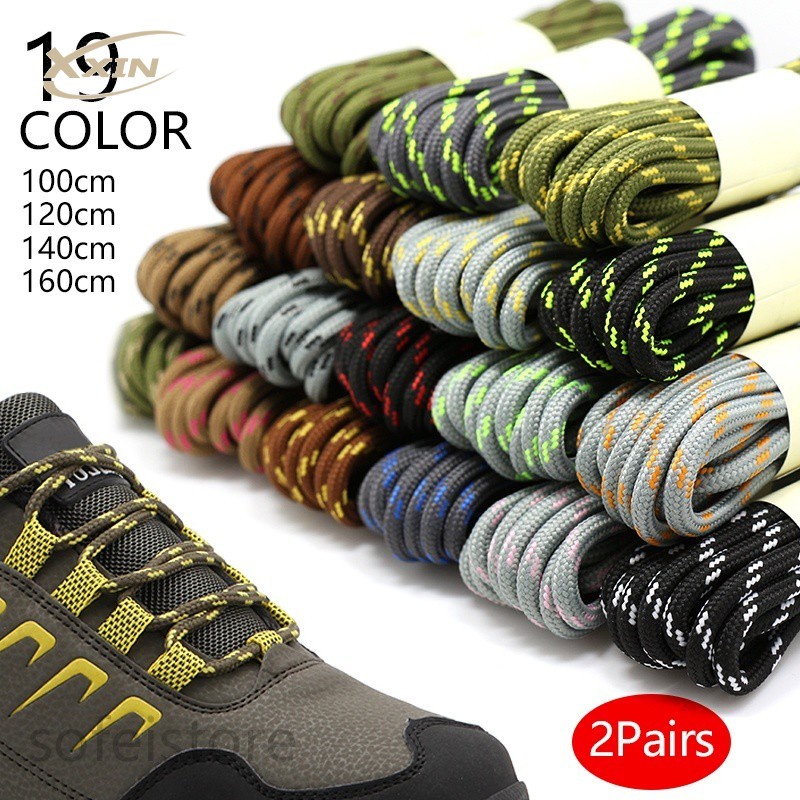 550 Paracord  Boots Trainers Shoes Strong Laces 160 CM Black Aglet 59 Colours 