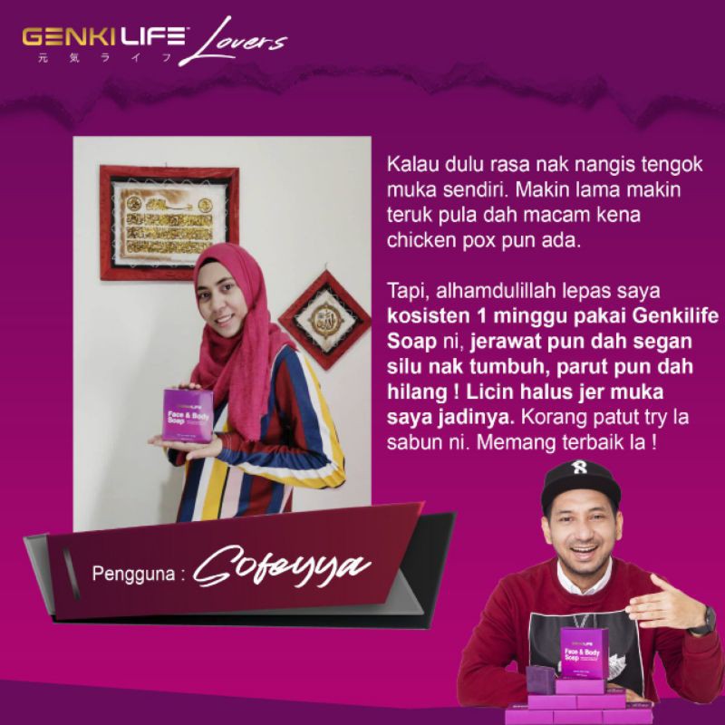 Best Seller Genkilife Face And Body Soap Sabun Muka Badan Zizan Razak Shopee Singapore